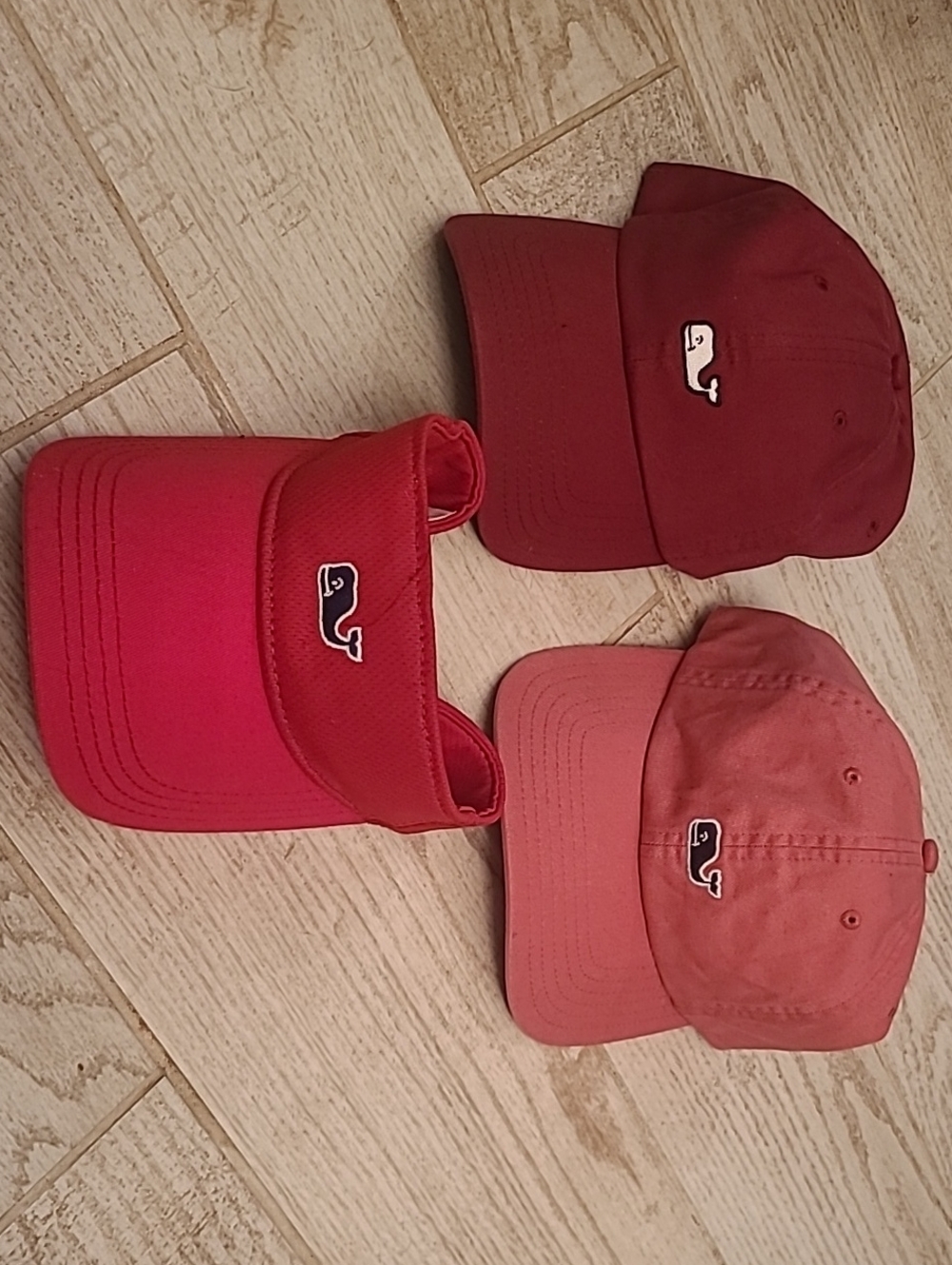 2 BN Vineyard Vines Whale Caps and 1 VGU Visor Set